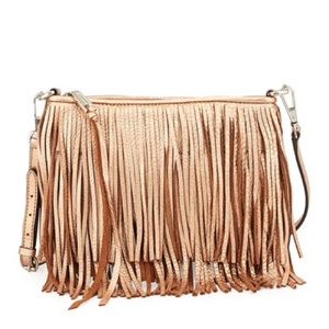 Rebecca Minkoff Finn Crossbody Bag Metallic Rose